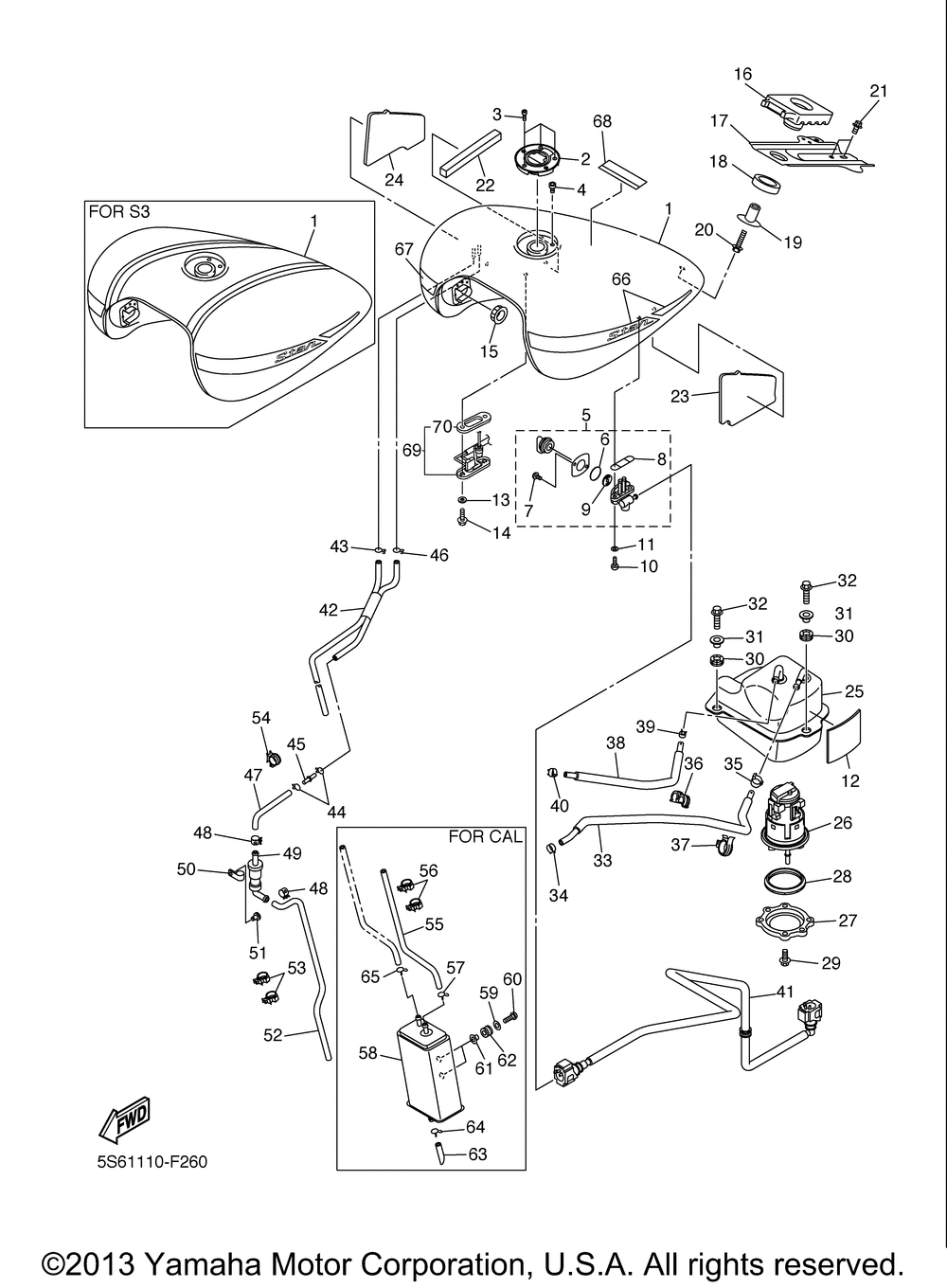 2007 Yamaha Motorcycles Parts-Finder Diagrams | Marionville 
