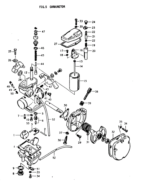 1979 Suzuki Motorcycles Parts Fiche | Suzuki of Van Nuys CA | Parts Finder