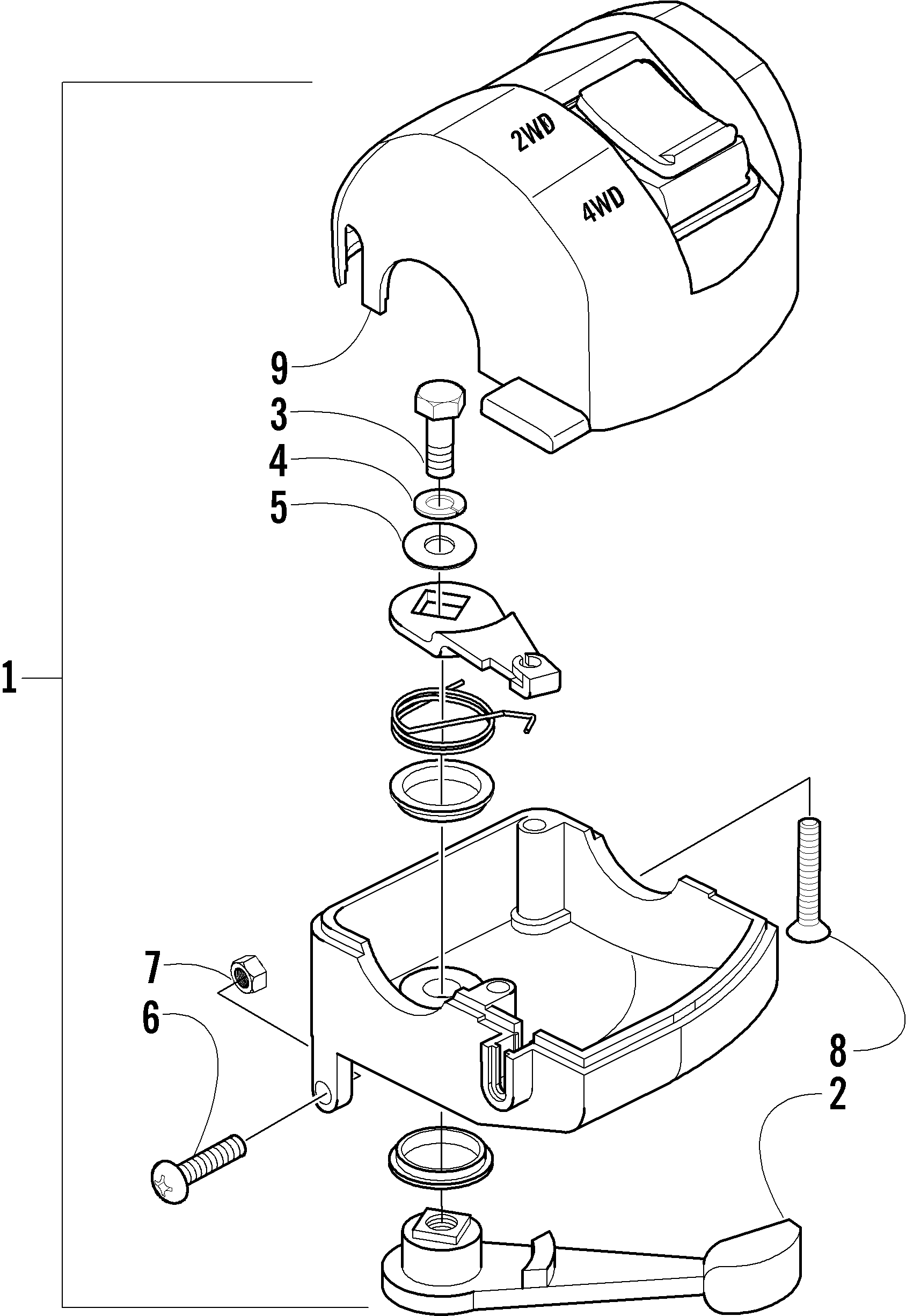 OEM Arctic Cat ATV Throttle Case Assembly Screw 5MM 3423-014