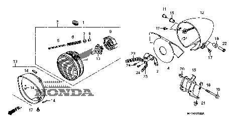 Honda OEM Part 61311-MFY-A00