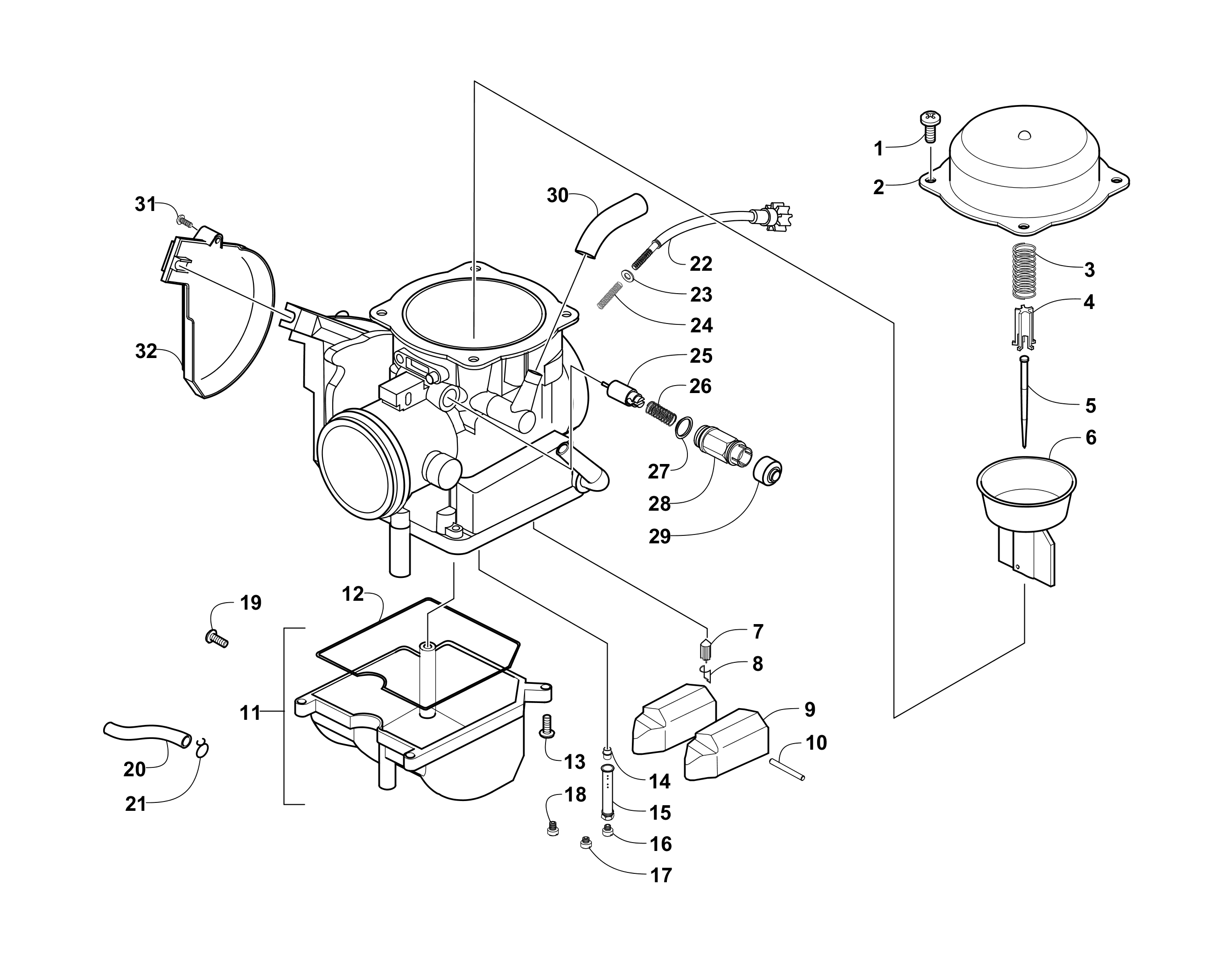 Arctic Cat 300 Carburetor Diagram - General Wiring Diagram