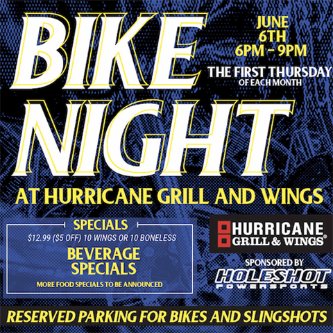 Bike Night at Hurricane Grill and Wings