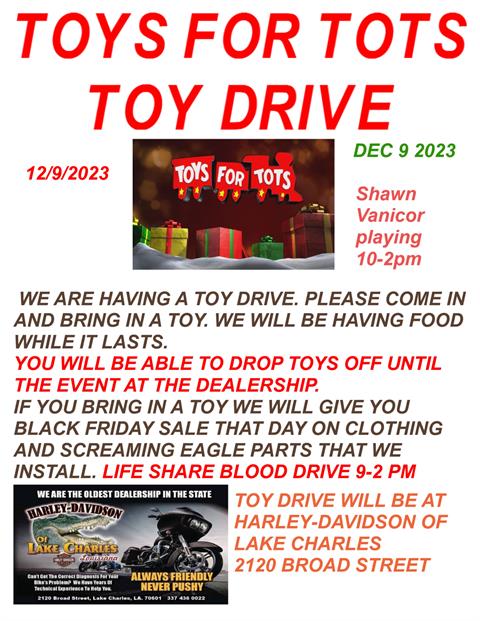 TOYS FOR TOTS DRIVE 