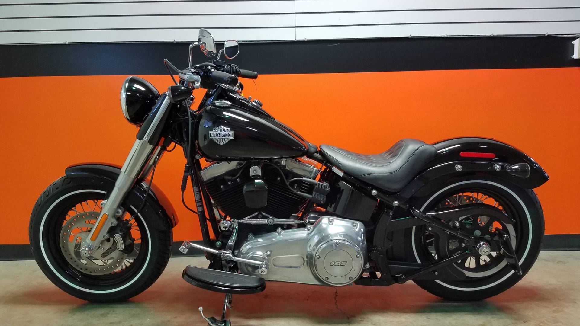 Used 2016 Harley Davidson Softail Slim Vivid Black Motorcycles In Cayuta Ny 012862za