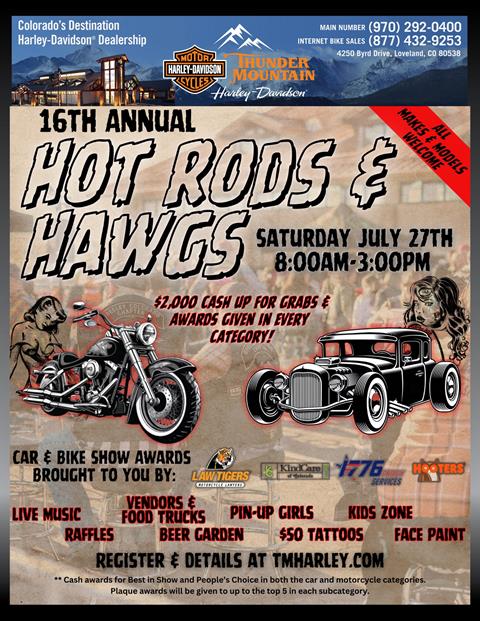 16th Annual Hot Rods & Hawgs