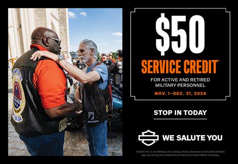 WE CANNOT REPAY YOU FOR YOUR SERVICE, BUT WE CAN THANK YOU WITH OURS. $50 SERVICE VOUCHERFOR ACTIVE AND RETIRED MILITARY