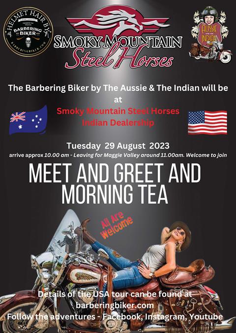The Barbering Biker by the Aussie & the Indian