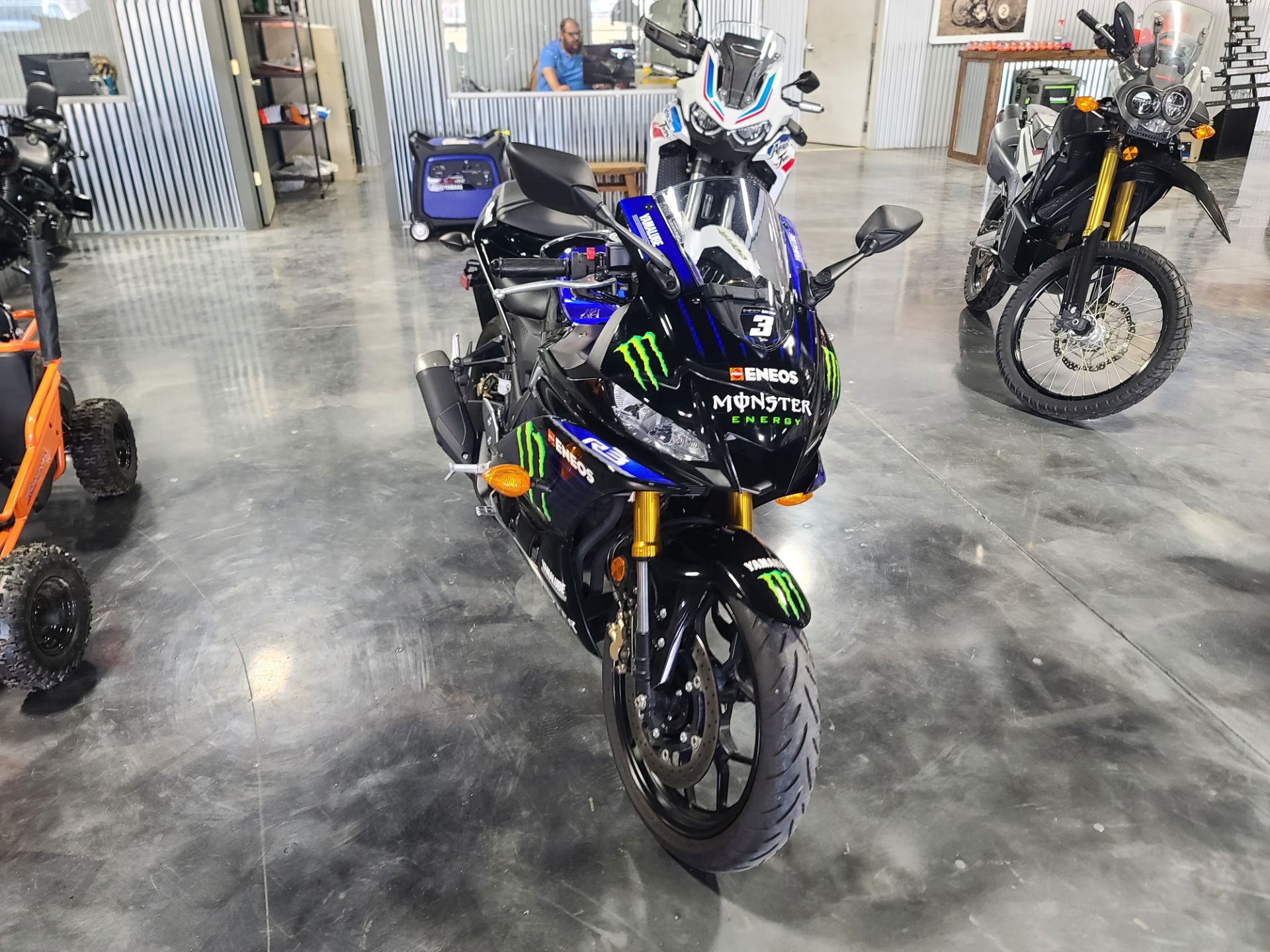 2021 Yamaha YZF-R3 Monster Energy Yamaha MotoGP Edition in Durant, Oklahoma - Photo 2