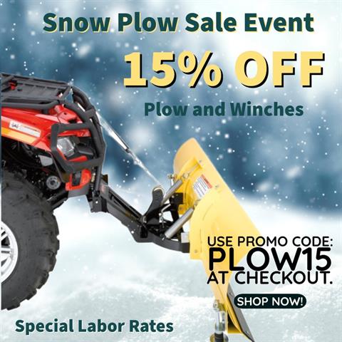 ATV and UTV Snow Plow Sale Event