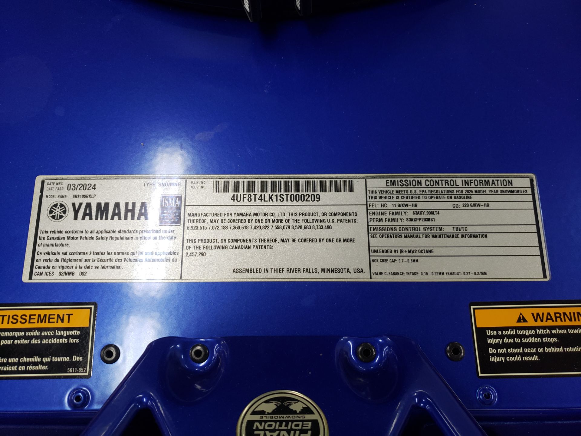 2025 Yamaha Sidewinder SRX LE EPS in Johnson Creek, Wisconsin - Photo 17