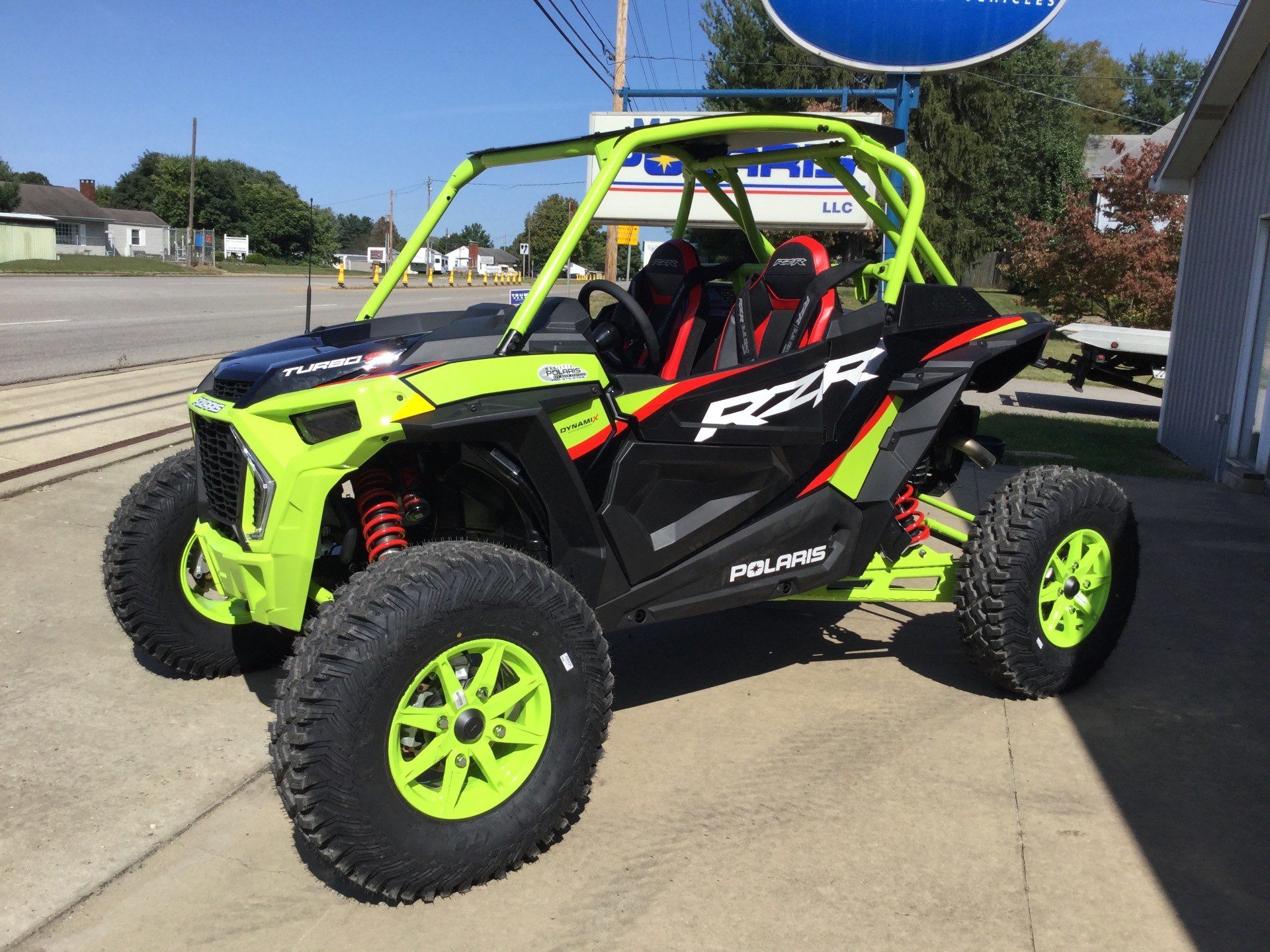 New 2021 Polaris RZR Turbo S Lifted Lime LE Utility Vehicles in