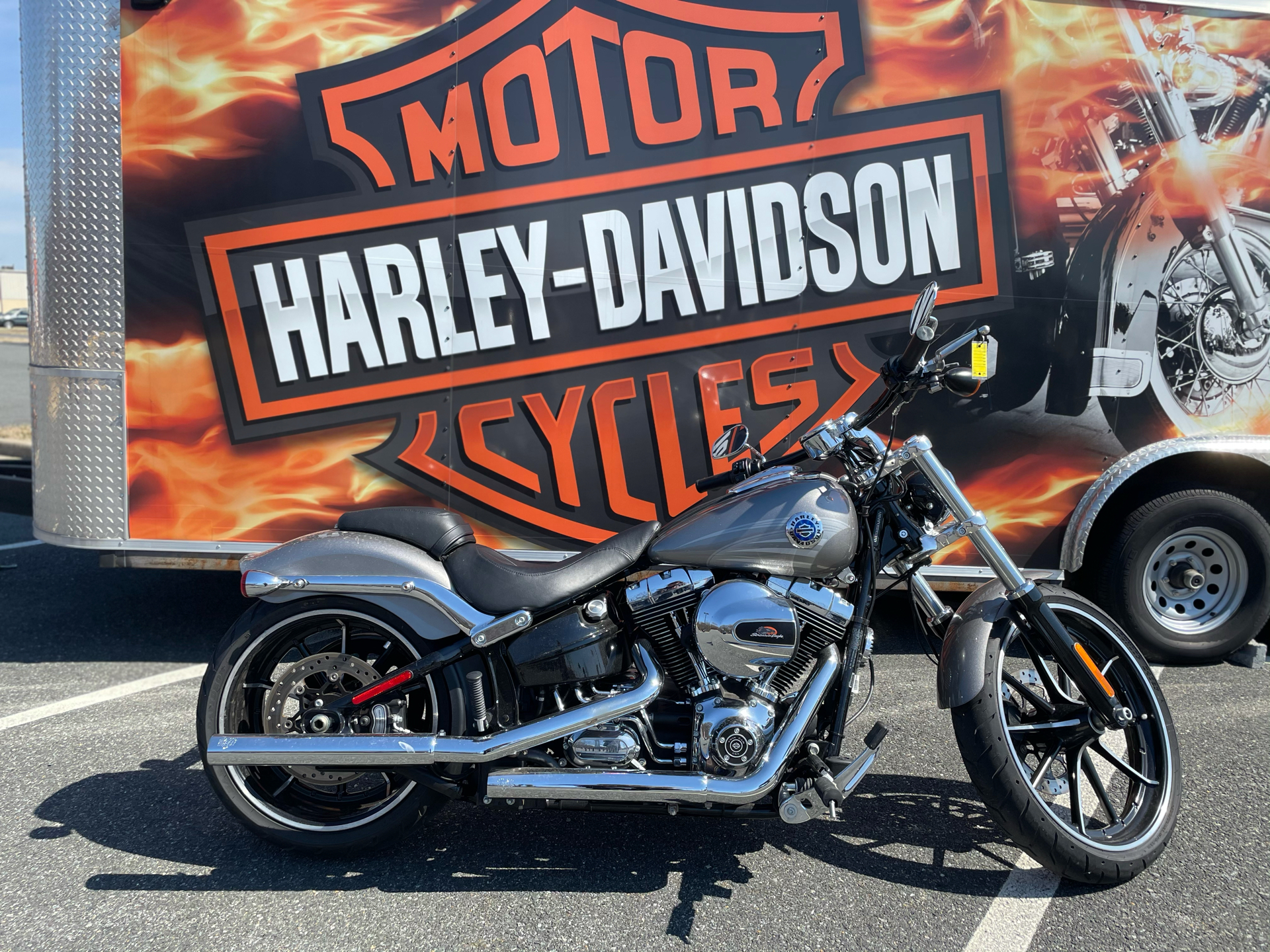 Used 2016 Harley Davidson Breakout Billet Silver Motorcycles In Orange Va 032396