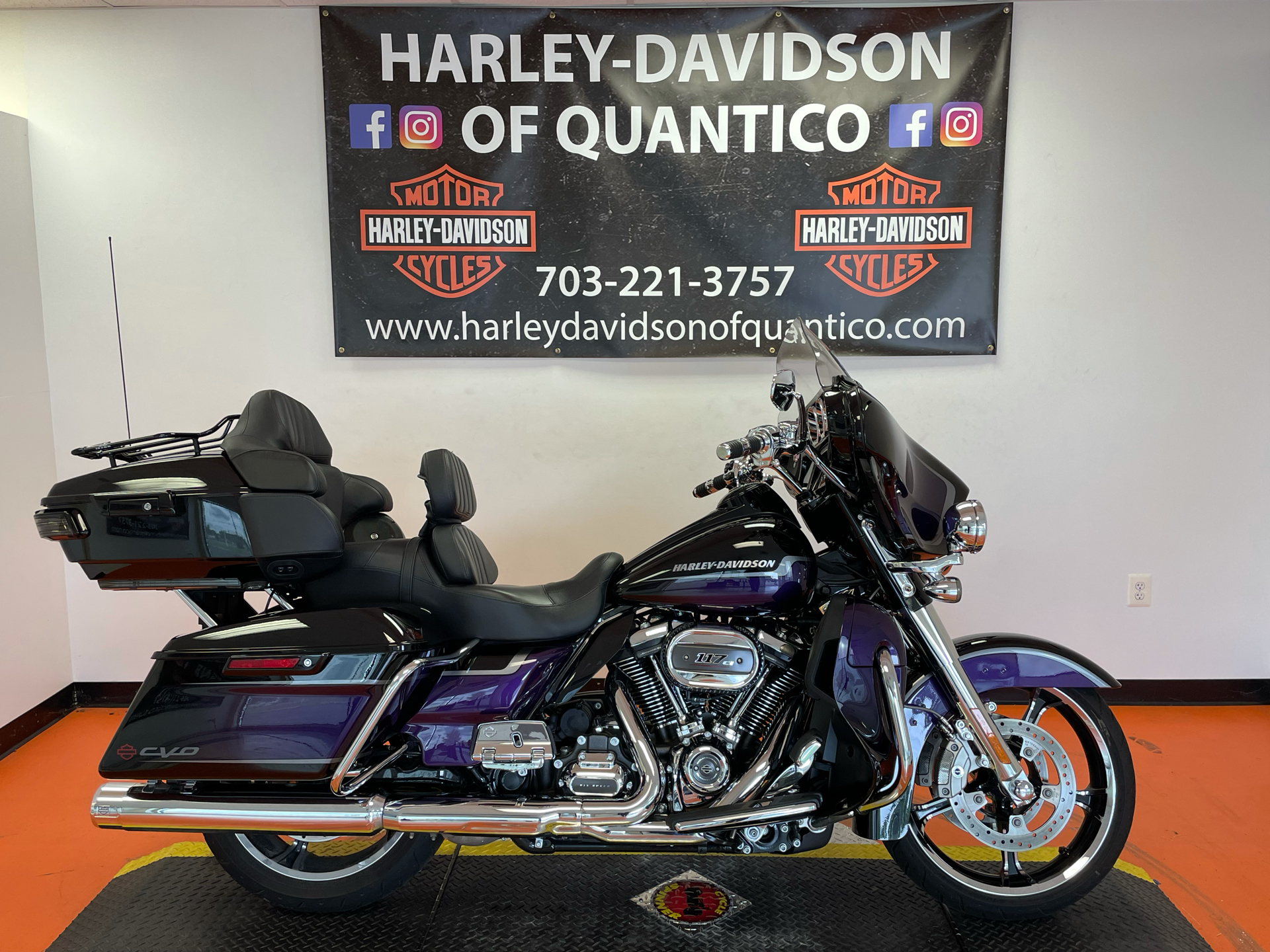 Used 2021 Harley Davidson Cvo Limited Royal Purple Fade Royal Black Motorcycles In Dumfries Va 956236