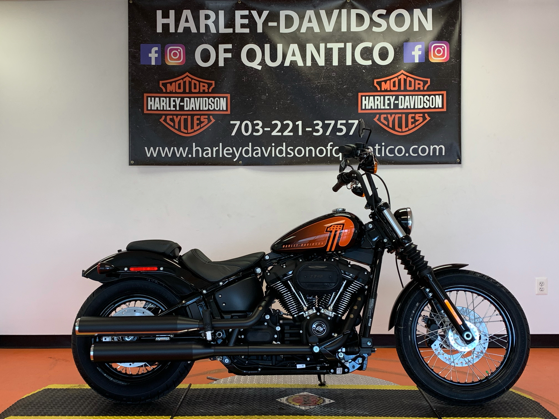 New 2021 Harley Davidson Street Bob 114 Motorcycles In Fredericksburg Va 012558 Vivid Black