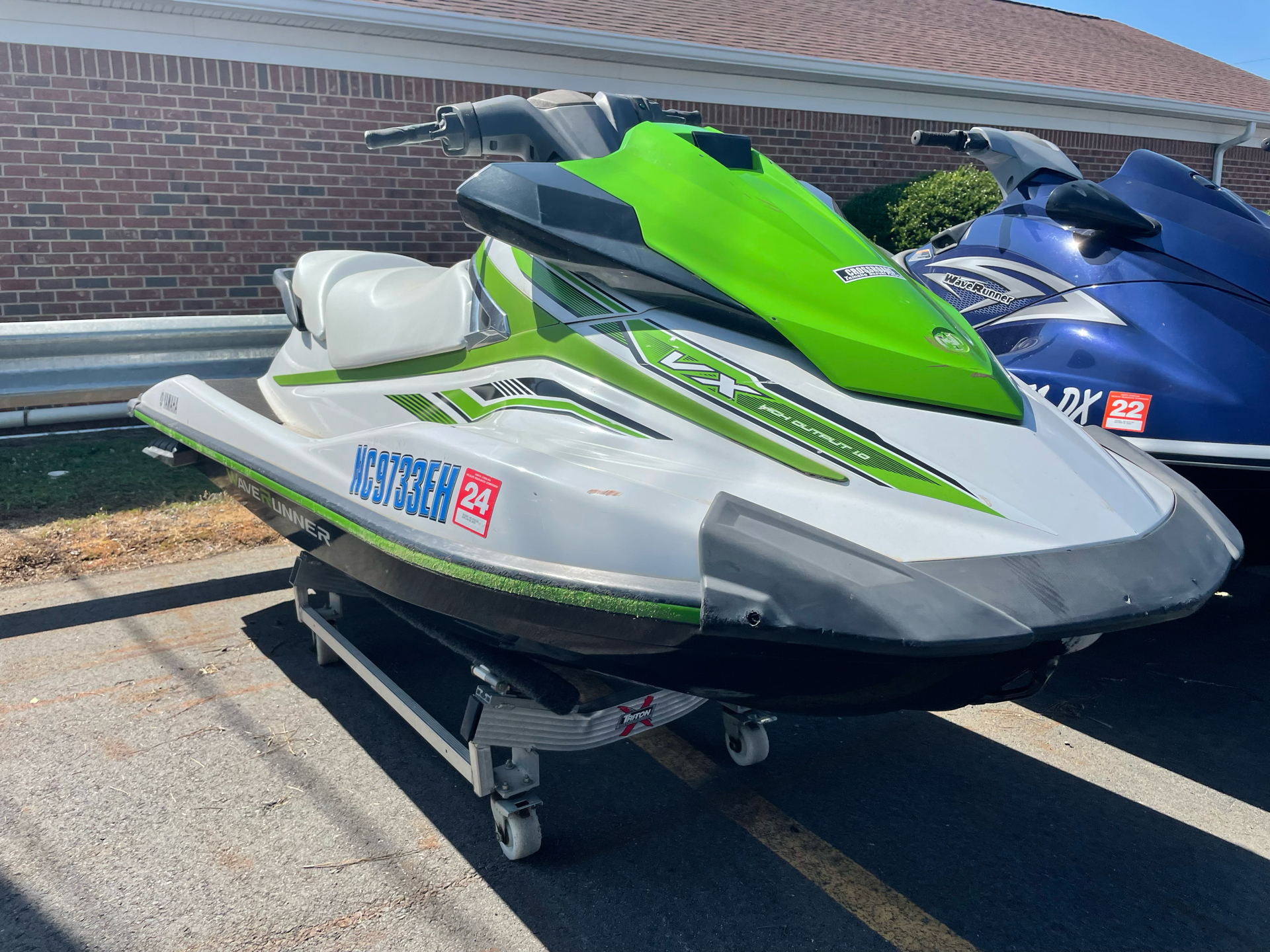 Used 18 Yamaha Vx Pure White With Electric Green Watercraft In Albemarle Nc 79a818 U