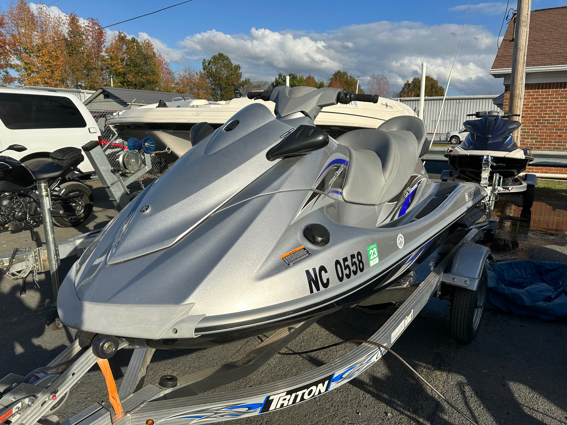 Used 13 Yamaha Vx Cruiser Silver Metallic Watercraft In Albemarle Nc 04f313 U