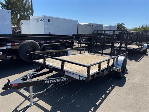 2023 PJ Trailers 77 in. Single Axle Channel Utility (U7) 12 ft. in Paso Robles, California - Photo 1