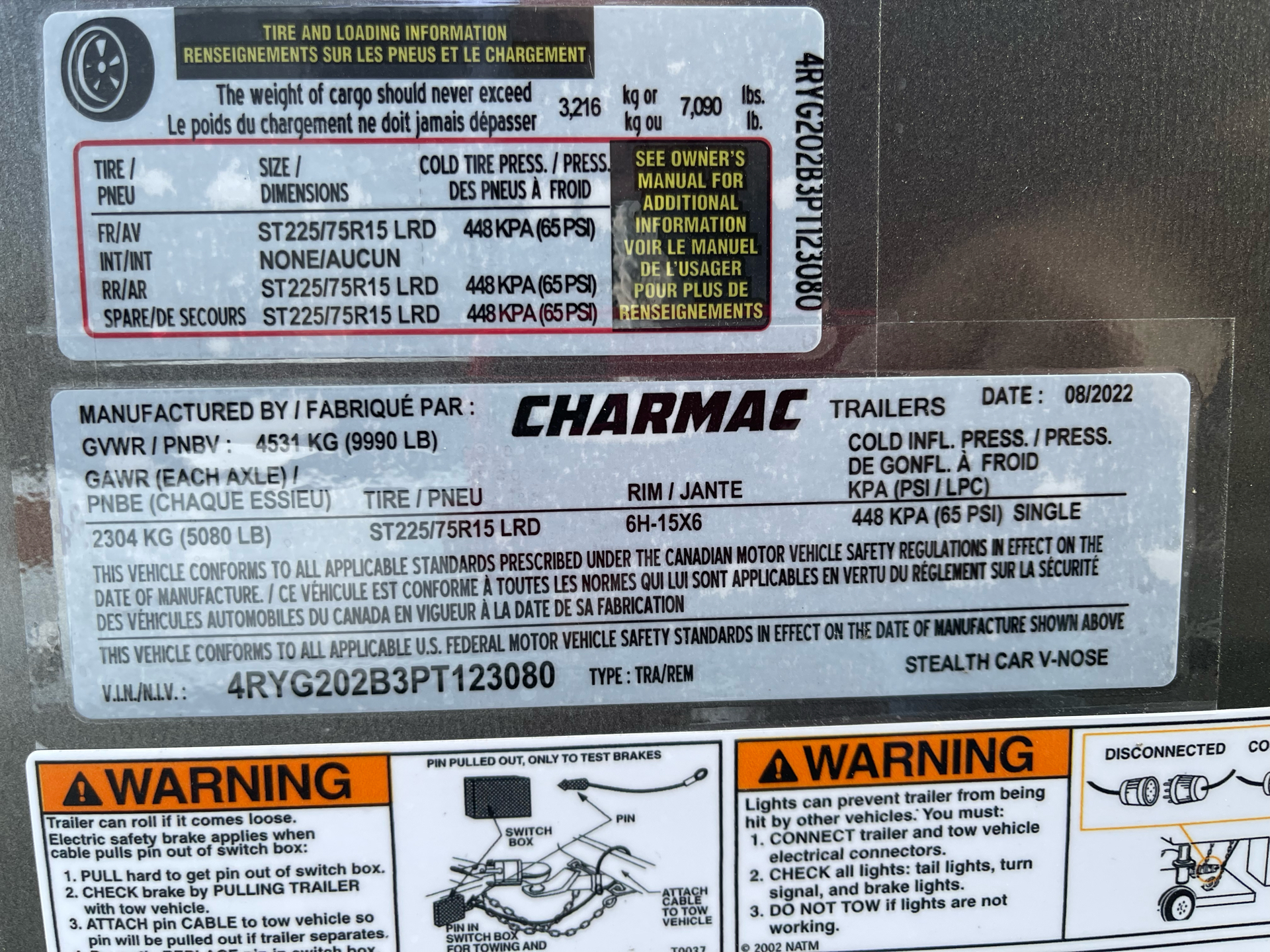 2023 Charmac Trailers 20'x100" Stealth Carhauler in Elk Grove, California - Photo 6