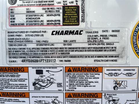 2023 Charmac Trailers 20'x100" Stealth Carhauler in Elk Grove, California - Photo 6