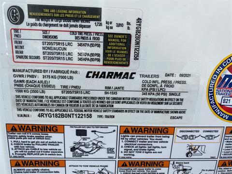 2022 Charmac Trailers Escape 7'6" x 18' TA in Elk Grove, California - Photo 2