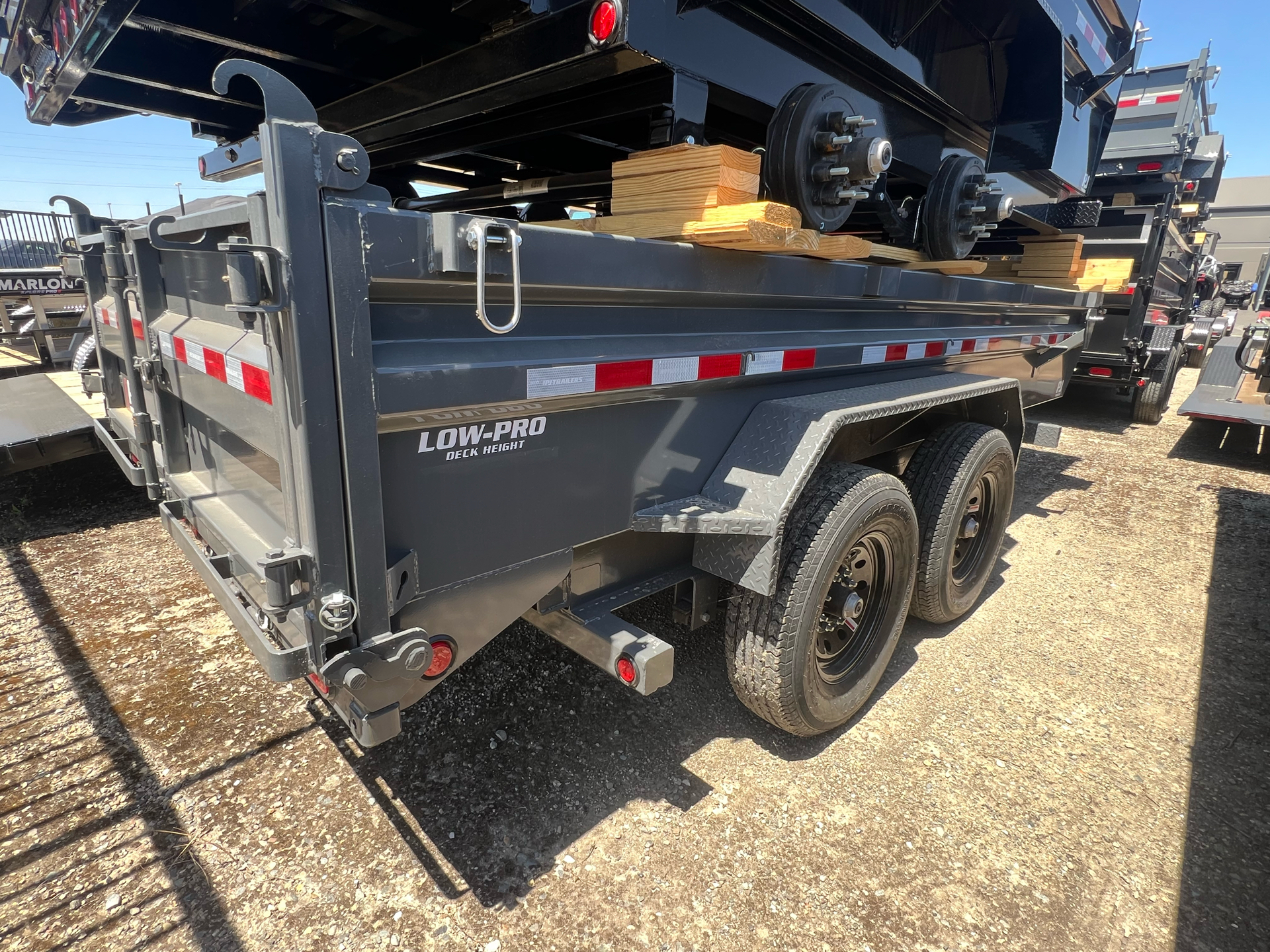 2024 PJ Trailers 7X14X2 Low Pro Dump (DL) 14K in Elk Grove, California - Photo 3