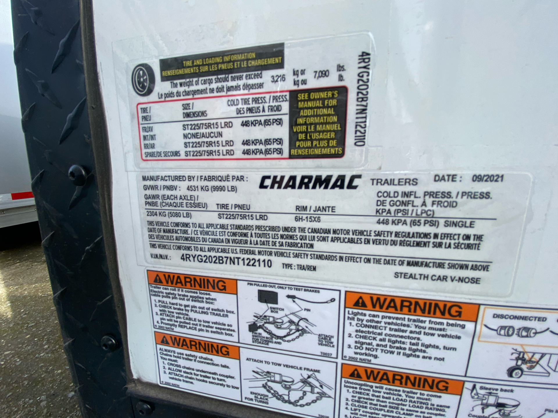2022 Charmac Trailers 100"X20' STEALTH CAR HAULER in Elk Grove, California - Photo 2