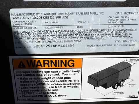 2023 MAXX-D TRAILERS 25' x 102" Low Pro Tandem Dual Flatbed LDX in Elk Grove, California - Photo 6