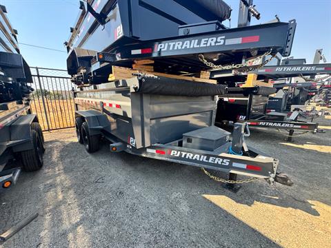 2024 PJ Trailers 7X14X3 Low-Pro High Side Dump (DM) 14k in Elk Grove, California - Photo 2