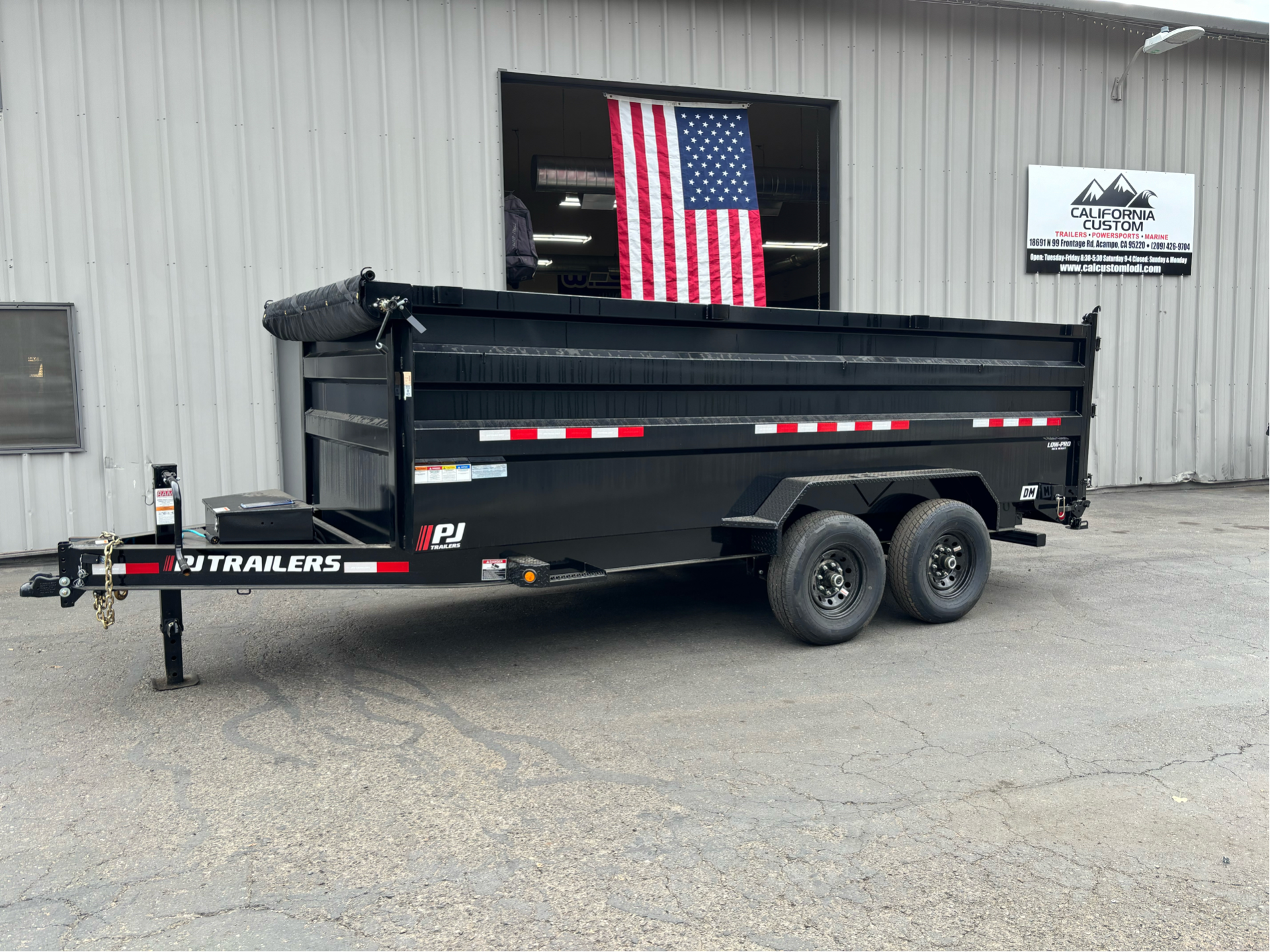 2024 PJ Trailers 83 in. Low-Pro High Side Dump (DM) 16 ft. in Acampo, California - Photo 18