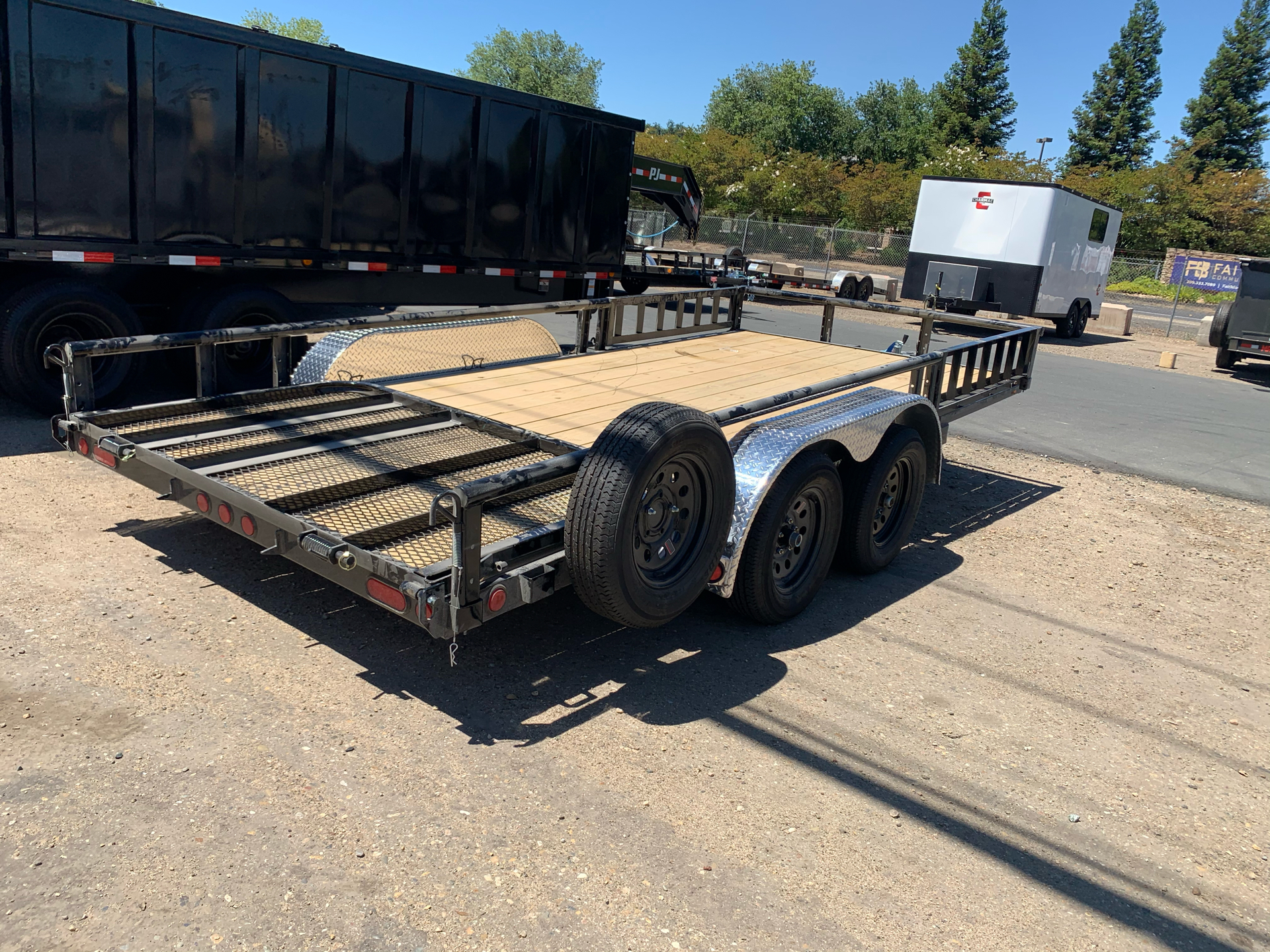 New 2021 Pj Trailers 16 X 83 Ta Channel Utility Trailers In Acampo Ca 30713 Black