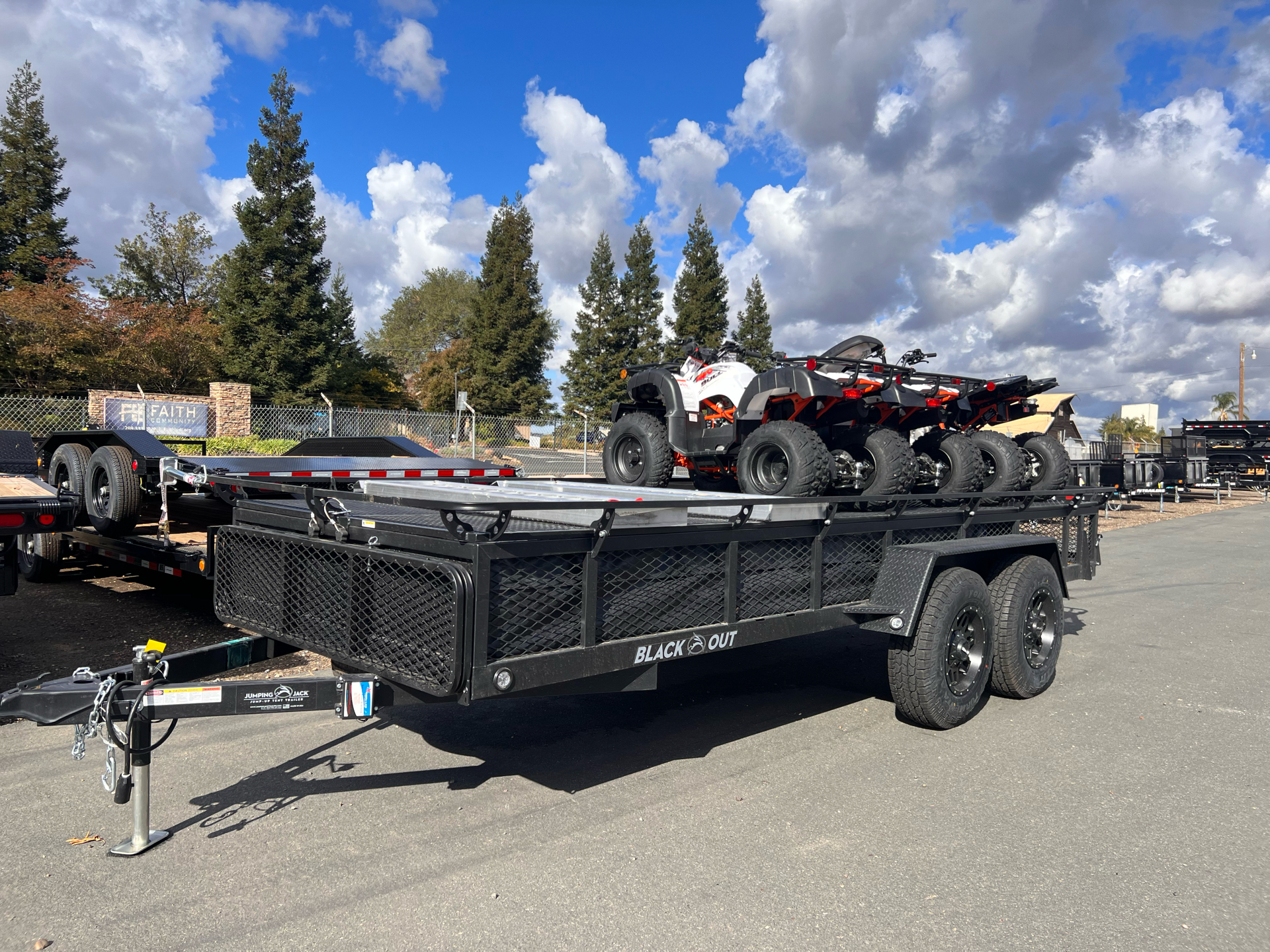 2023 Jumping Jack Trailers 6' x 17' Blackout Trailer W/12' Tent in Acampo, California - Photo 1