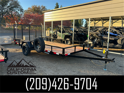 2024 Iron Panther Trailers 7x14 SINGLE AXLE UTILITY UT508 3K in Acampo, California - Photo 1