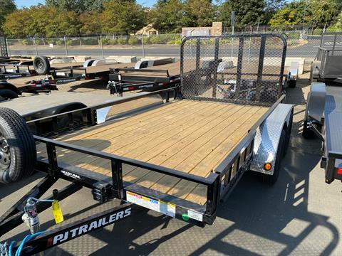 2023 PJ Trailers 83 in. Tandem Axle Channel Utility (UL) 12 ft. in Acampo, California - Photo 2
