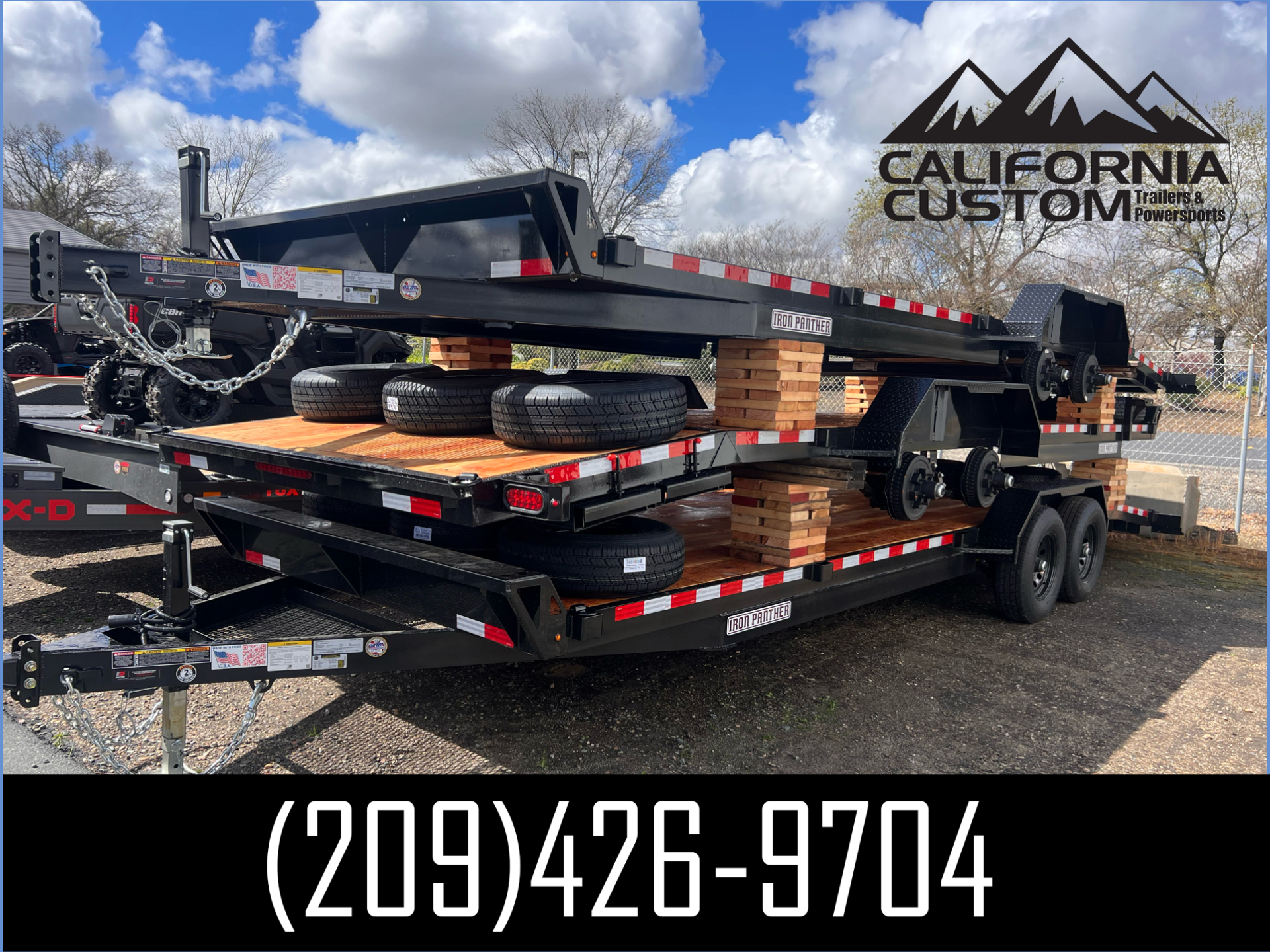 2023 Iron Panther Trailers 7' x 24" 10K DOVETAIL in Acampo, California - Photo 1