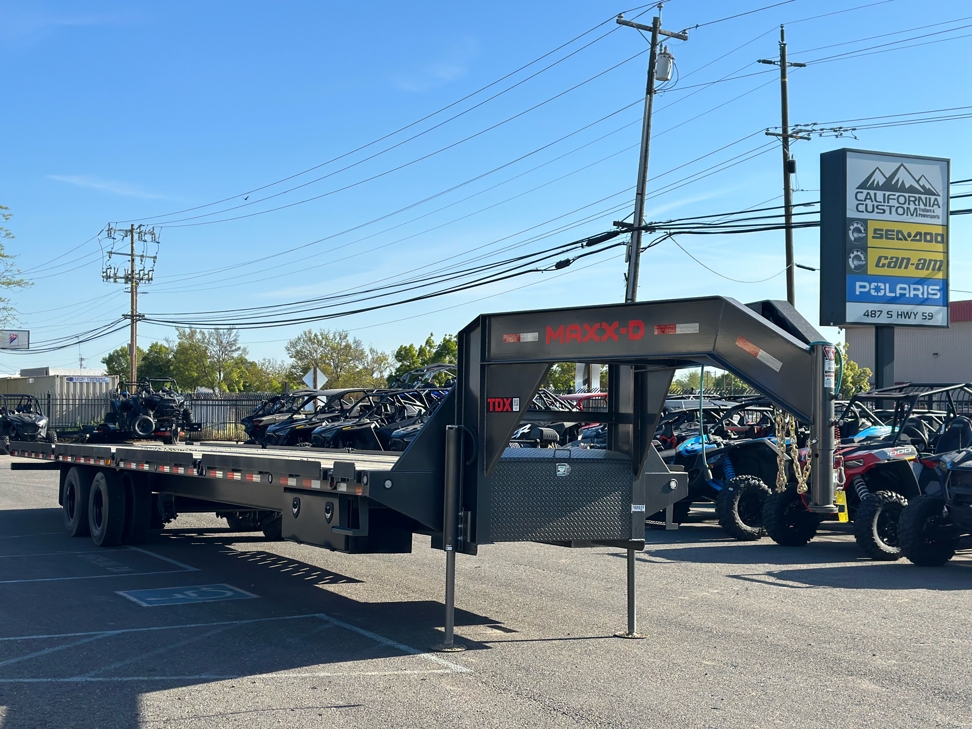2022 MAXX-D TRAILERS 35' X 102" - LOW PRO TANDEM DUAL FLATBED GN in Merced, California - Photo 1