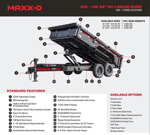2024 MAXX-D TRAILERS 7X14X3 - 14K DUMP DJX in Merced, California - Photo 6