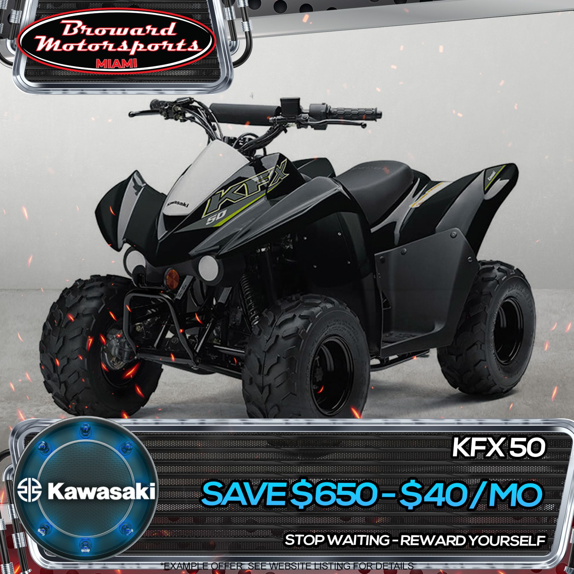 2022 Kawasaki KFX 50 in Hialeah, Florida - Photo 1