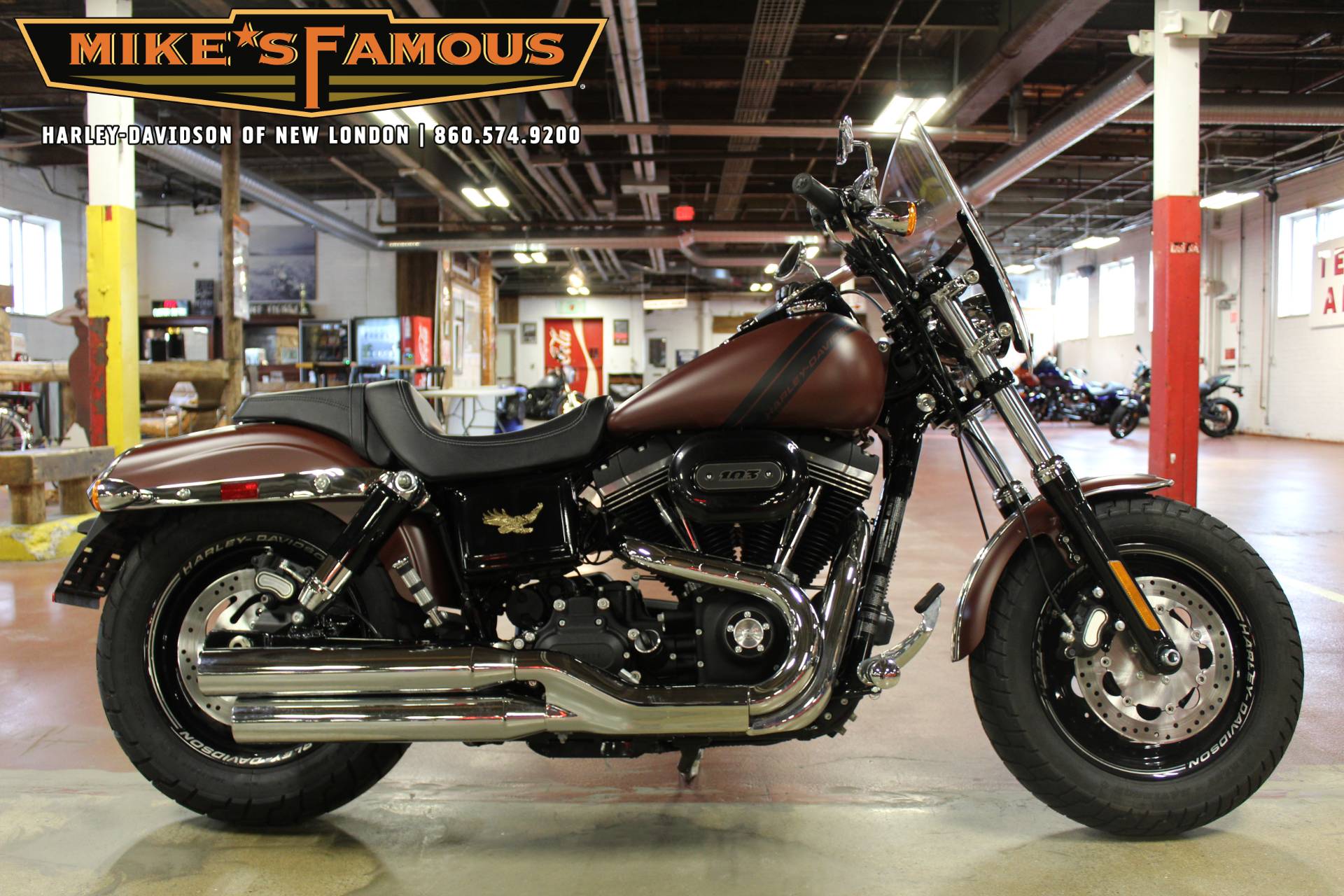 Used 17 Harley Davidson Fat Bob Red Iron Denim Motorcycles In New London Ct T
