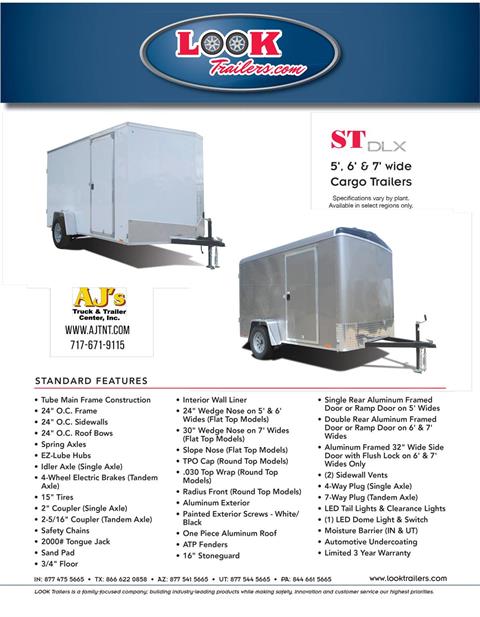 2023 Look Trailers 7X12 STDLX Cargo Trailer Double Door +6 in Harrisburg, Pennsylvania - Photo 13