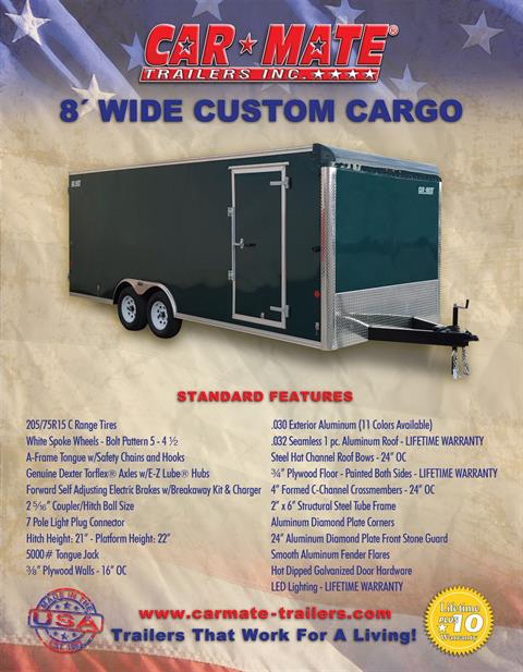 2024 Car Mate Trailers 8x24 Custom Car Trailer 10K +6 +GD in Harrisburg, Pennsylvania - Photo 20