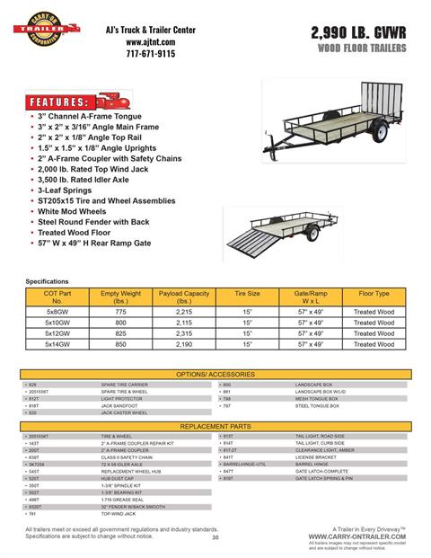 2024 Carry-On Trailers 5x10 Utility Trailer 3K in Harrisburg, Pennsylvania - Photo 10