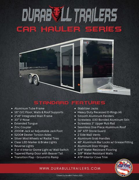 2024 Durabull Trailers 8.5x24 Aluminum Car Hauler in Harrisburg, Pennsylvania - Photo 19
