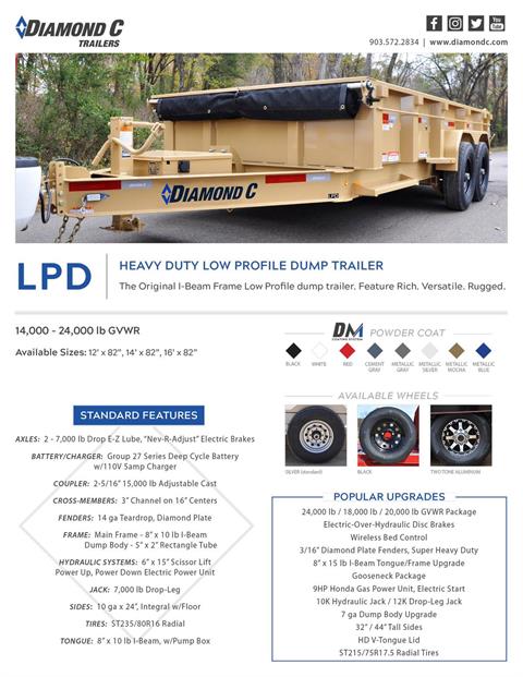 2022 Diamond C 14X82 LPD Dump Trailer 32HS HDV BB in Harrisburg, Pennsylvania - Photo 24