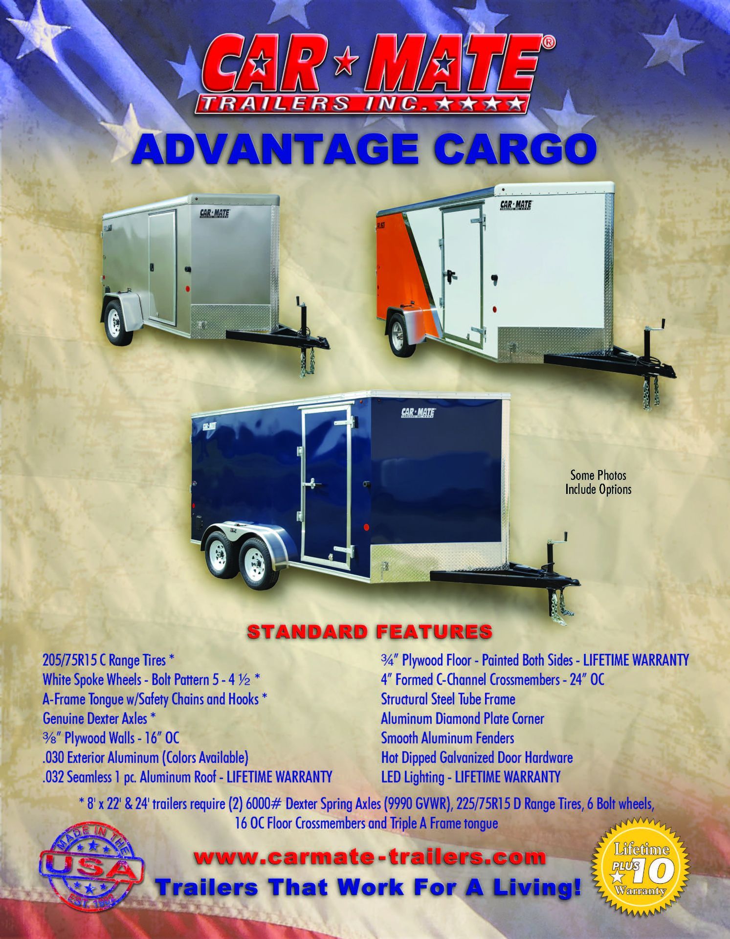 2023 Car Mate Trailers 7x14 HD Enclosed Advantage Cargo Trailer Ramp +12 in Harrisburg, Pennsylvania - Photo 17
