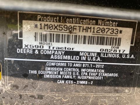 John Deere X590 Select Series 48 in. Deck in Pittsfield, Massachusetts - Photo 8