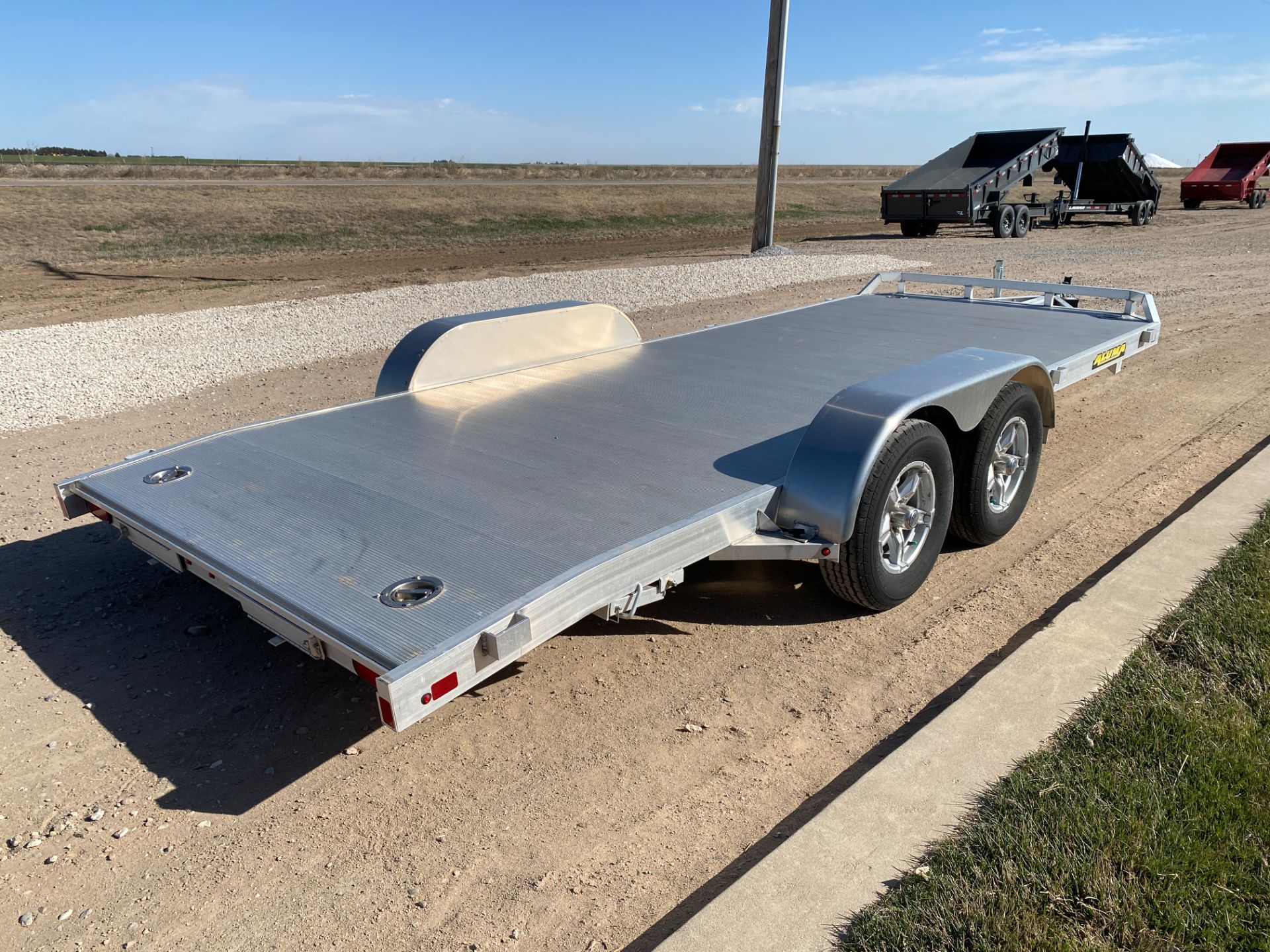 2024 ALUMA 8218 Tandem Axle Electric Brakes Ramp Front Rail Dove  Tail Std 5K RTD 14" Aluminum Wheels in Montezuma, Kansas - Photo 5