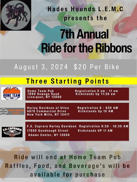 Hades Hounds 7th Annual Ride for the Ribbons