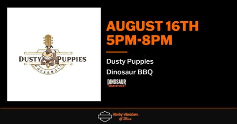 H-D Utica Bike Night with Dusty Puppies and Dinosaur BBQ