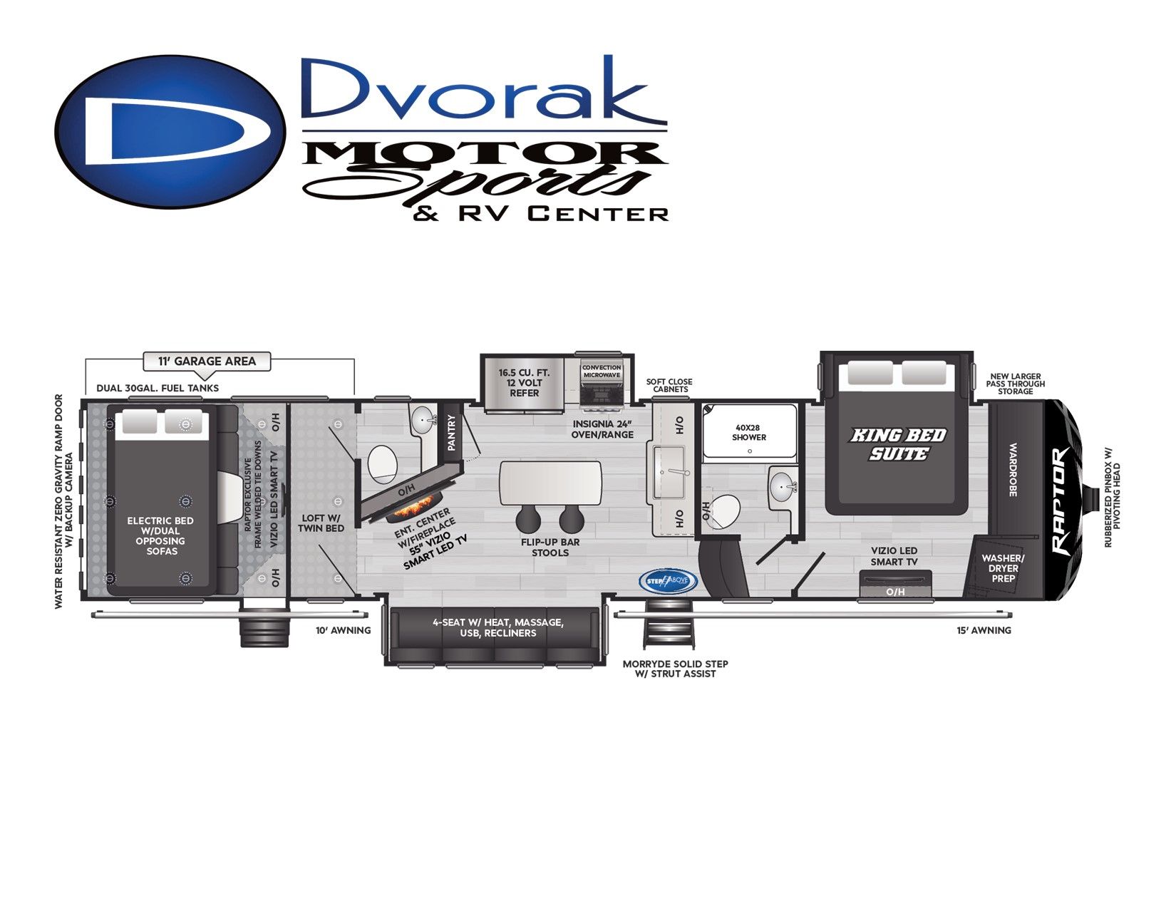 2024 Keystone RV Raptor 352 - Toy Hauler in Bismarck, North Dakota