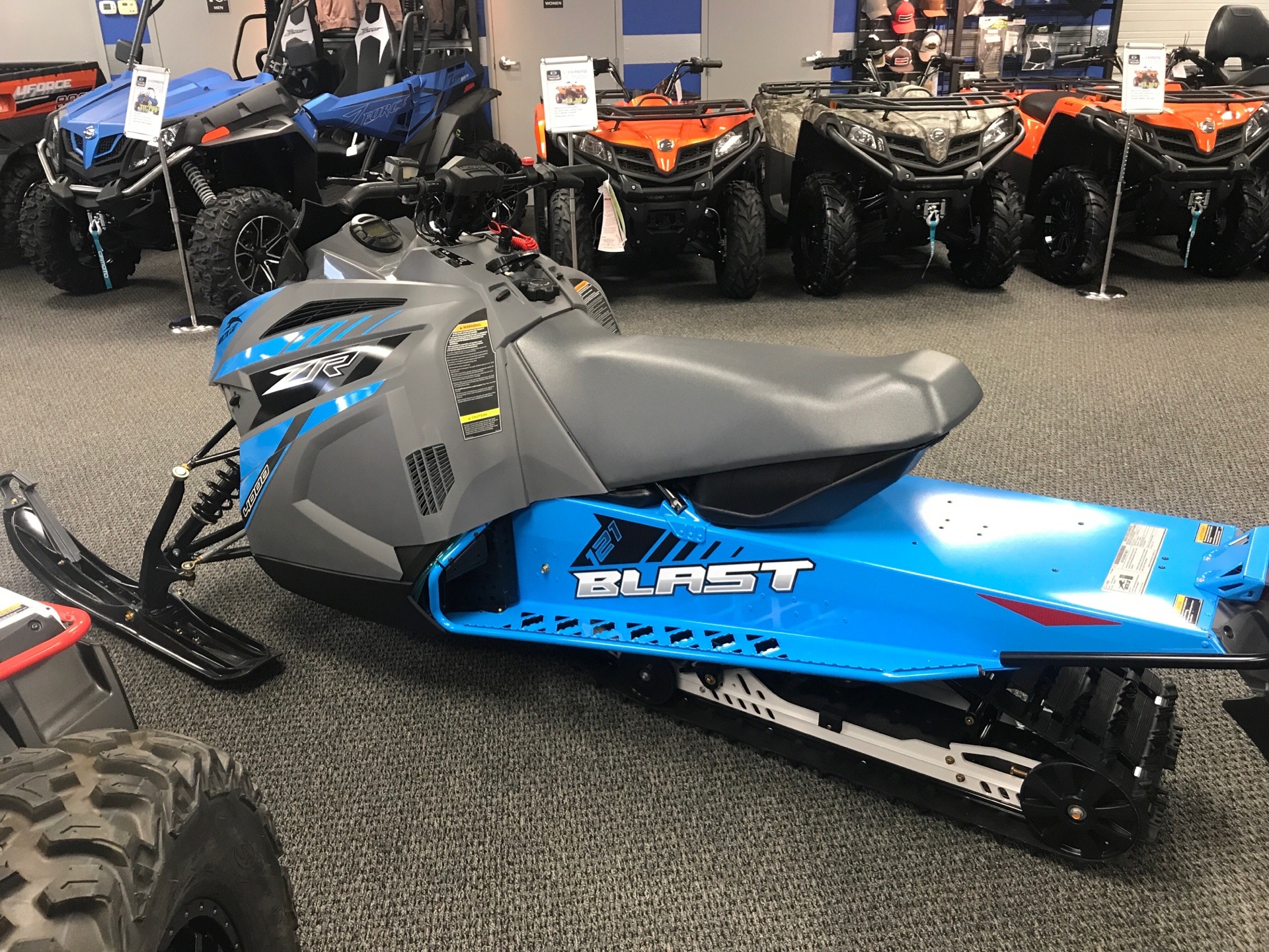 New 2021 Arctic Cat Blast Zr 4000 Es Snowmobiles In Bismarck Nd 01358 Blue White